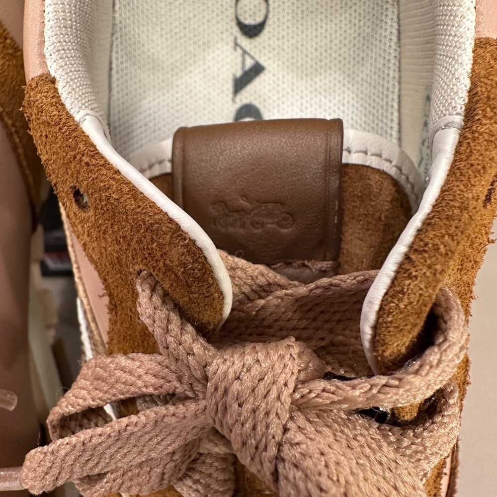 Coach C118 Leather Patchwork Runner Sneakers - Picture 7 of 10